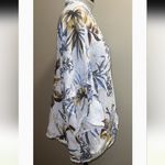 Francesca Bettini Tropical Print Open Front Kimono Cardigan in White Multi OS Yellow Size undefined Photo 3