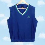 Adidas Vintage Sweater Vest Blue Size L Photo 0