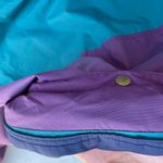 Lands' End Vintage 90s Purple Teal Colorblock Nylon Jacket Photo 7
