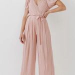 Endless Rose Anthropologie  Dusty Pink Surplice Jumpsuit New Small Sold Out Onlin Photo 0