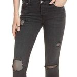 Free People  black distressed fishnet jeans Photo 4
