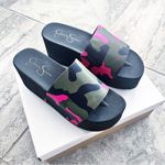 Jessica Simpson  Camo Slide Platform Sandals, Size 9, New in Box Photo 10