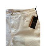 JEN7 Women's Slim Bootcut White Jeans‎ Size 14 Mid Rise Denim inseam 34 Photo 2