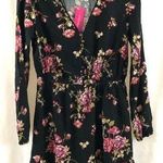 Xhilaration Mini Dress Floral Long Sleeve V Neck S Photo 0