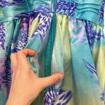 Mori Lee NWT  Sticks & Stones Teal/Purple Leopard Homecoming Prom Mini Dress 9/10 Photo 7