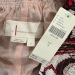 Anthropologie Floral Print Ruffle Tiered Mini Skirt Red Pink Size S Viscose Photo 8