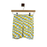 Outdoor Voices NWT TechSweat 6’’ Checkered Bike Shorts in Blue/Yellow Size XS Photo 3