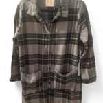 Active USA  Gray and Black Plaid Jacket Photo 0