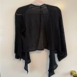 Elan Black Open-Front Women's Sweater Photo 1