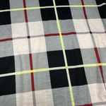 Amazon Plaid V-Neck Long Sleeve Twist Knot Top Gray/Black/Yellow/Red/Cream Size Large Photo 7