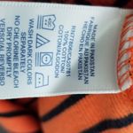 Tommy Hilfiger VTG Y2K 2002 TOMMY JEANS ORANGE NAVY STRIPE LETTUCE LEAF HEM FITTED RIBBED TEE Photo 12