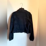 Classic Black Cropped Jean Jacket Size M Photo 1