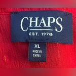 CHAPS - Red with metallic gold detailing long sleeves top
Size XL Photo 5