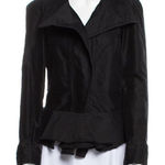 Isabel Marant  Black Ruffle Jacket, Shoulder Pads, NWOT Photo 0