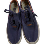 Polo Ralph Lauren Vaughn Sneakers Women's Size 7D Navy Canvas Low Top Blue Photo 0