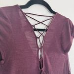 Forever 21 Burgundy Top with Beaded Details Photo 2