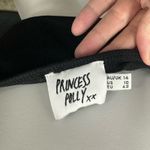 Princess Polly  10 Black Wired Straight‎ Neckline Becca Long Sleeve Crop Top Photo 7