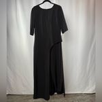 Kay Unger NWT  Davina Walk Thru Jumpsuit in Black Size 16 Photo 3