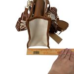 Steve Madden NWT  BWebber Canvas Satchel Bag Cream Natural Crossbody Logo Strap Photo 13