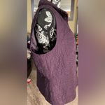Roz & Ali  purple quilted vest size XL Photo 3
