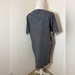 Eileen Fisher  Organic Linen Delave Pinstripe Shift‎ Dress Photo 2