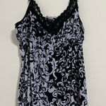 Linea Donatella  vintage Black and White Patterned Chemise Photo 0