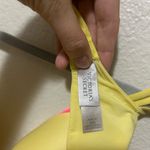 Victoria's Secret Yellow and Pink Push Up Bra Size 34 D Photo 2