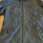 Lululemon Women’s Grey Glitter Cuddle Up Jacket/Sweatshirt Zip-up, Size 8 Photo 1