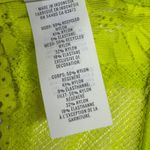 Aerie Bralette Top Womens Large Neon Green Lace Bra V Neck Photo 4