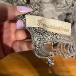 Coastal Cottage Western Shawl cape scarf rebozo folklore artisan wrap vintage blanket reversible Hand woven Paisley Ikat Ethnic tapestry shrug Gray Photo 6