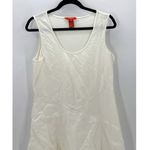Sundance Linen Tiered off White Fit Flare Boho Layering Midi Tank Dress size PM Photo 2