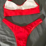 Red Thong Bikini Set Size L Photo 2