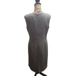 Kasper  Womens Grey Black Sheath Dress Size 10 Suit Separates Size 12 Photo 4