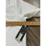 Worthington Women Top 1X White Crop Cutout Twist Fitted Short Sleeve Photo 5