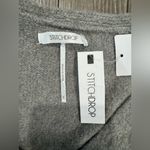 Elegant Gray Long Sleeve Sweater Dress Photo 8