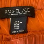 Rachel Zoe Trousers Medium Rust Orange Wide Leg Pants Cargo Pockets Drawstring Photo 2
