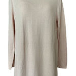 J. Jill Soft Knit Tunic Sweater Size S Pale Pink Long Sleeve Crew Neck Pink Photo 0