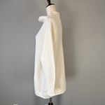 Free People Womens Ottoman Slouchy Tunic Sweater Size XS Ribbed Ecru Ivory Knit Photo 2