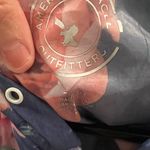 American Eagle  Floral Hooded Windbreaker Rain Jacket Size Photo 4