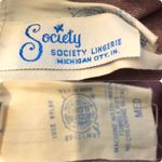 Vintage Society Lingerie Dark Lilac Sleep Shirt Lace Shoulders Medium Photo 7