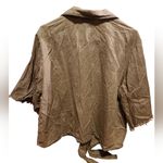 Ashley Stewart  Cream Button-Up Shirt Photo 4