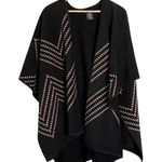 •Ike Behar woman’s fleece poncho• OS Black Size undefined Photo 0