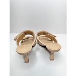 Open Edit  Sandals Size 6 Qarly Heeled Tan Open Square Toe Slip On Heels Photo 7