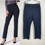 Spanx Polished Slim Ankle Pants Blue Pinstripes Pullon Size XL Photo 1