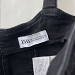 ZARA  Black Denim Corset Crop Top Size Small Photo 6