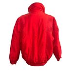 Diana Marco Red Oversized Puffer 80s Vintage Jacket/Coat Cotton Women size 16 Photo 2