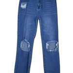 Gianni Bini Womens 7 Distressed Raw Hem Bootcut Jeans Photo 0