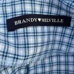 Brandy Melville  Blue Plaid Mini Skirt Photo 2