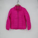 HEAT Lightweight Puffer Jacket Pink Full Zip M Down Feather Blend Size M Photo 1