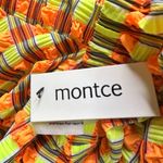 New Montce Marcela Bikini Top Neon Plaid Medium Orange Photo 5